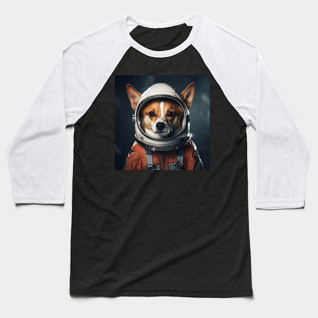 Astro Dog - Basenji Baseball T-Shirt by Merchgard